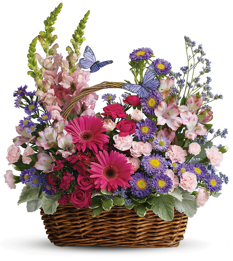 Country Basket Blooms arranged by a florist in Hartford City, IN