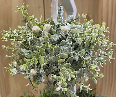 Glittery Greenery Ornament