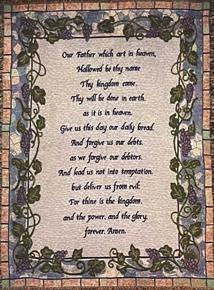 The Lord's Prayer Throw #2