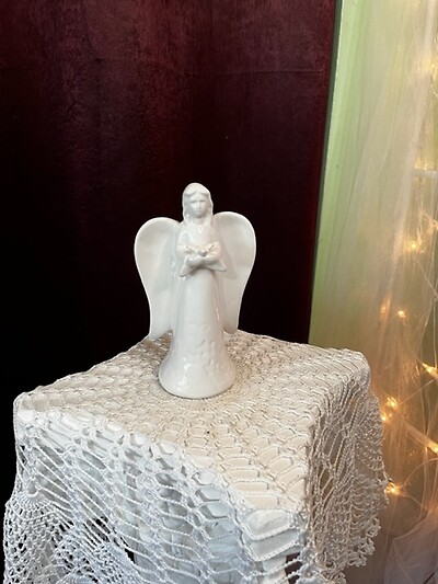 7” ceramic angel