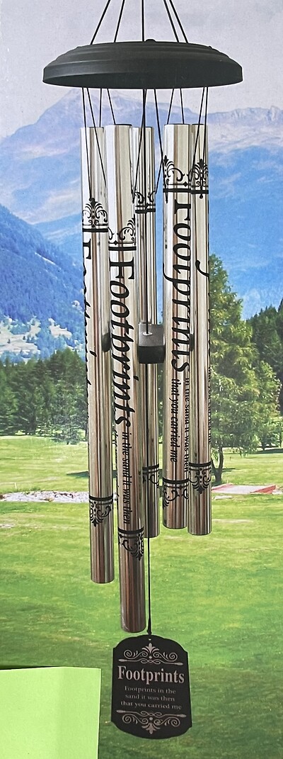 44&quot; Footprints Windchime