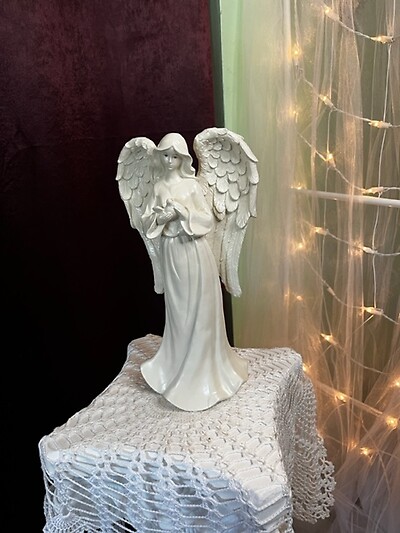 12&quot; Musical Angel W/Harp