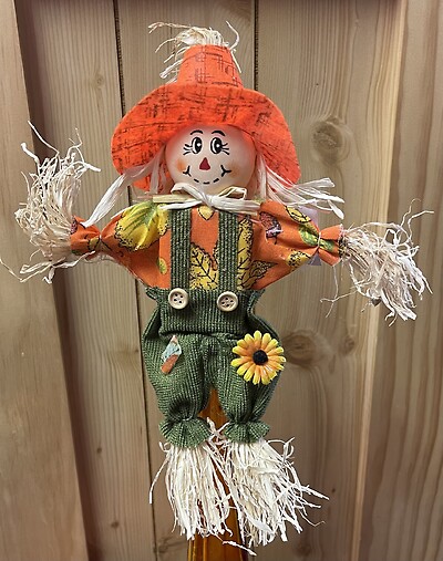Large Orange Scarecrow