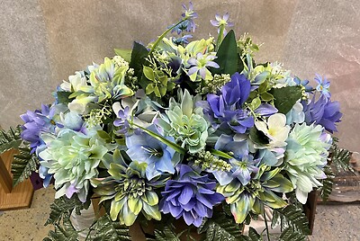 PURPLE, BLUE, and GREEN Silk Saddle