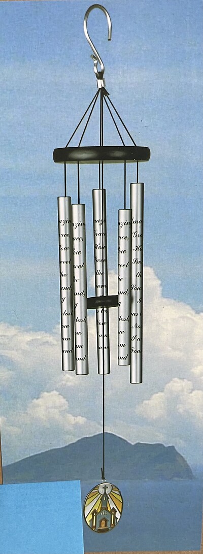 35&quot; Stained Glass Church Windchime