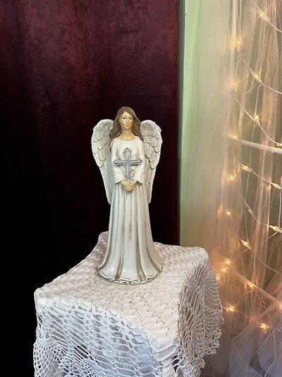 12&quot; Angel W/Cross