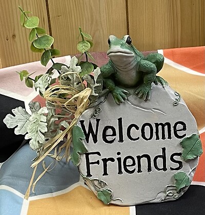 Welcome Friends Frog