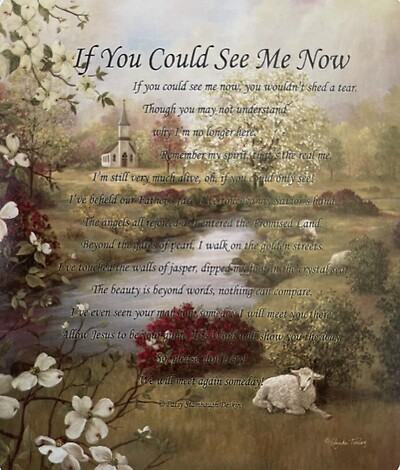 If you could see me now