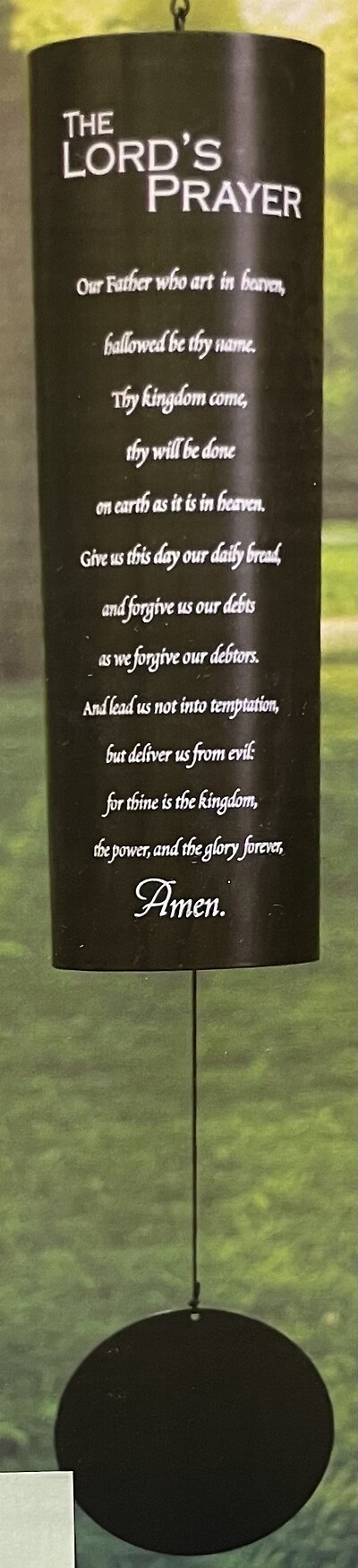 35&quot; Tube Windchime/The Lord&#039;s Prayer