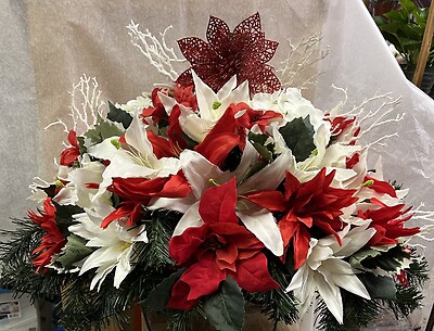 RED &amp; WHITE Silk Saddle