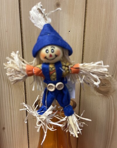 Small Blue Scarecrow
